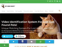 Tablet Screenshot of petvideoverify.com